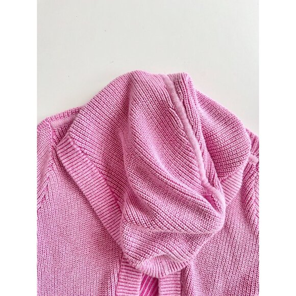 Girls' IVIVVA To The Moon And Back Purple Knit Hooded Cardigan Sweater, Size 14 - Picture 3 of 11